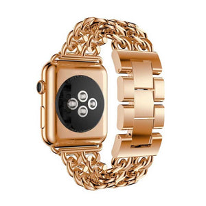 Bracelet Apple Watch Acier Rose 