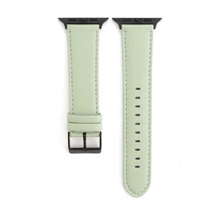 Bracelet Cuir Vintage Apple Watch Vert Homme