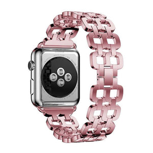 Bracelet Apple Watch 42mm Acier Rose Femme