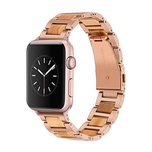 Bracelet Apple Watch <br /> Bois Rose - Univers-Watch