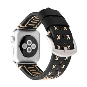 Bracelet Apple Watch <br /> Cuir Amérindien - Univers-Watch