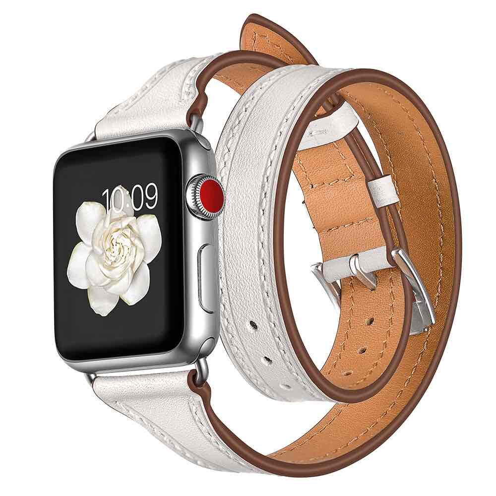 Bracelet Apple Watch Cuir Double Tour
