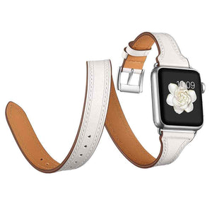 Bracelet Apple Watch <br /> Cuir Double Tour - Univers-Watch