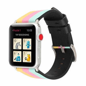 Bracelet Apple Watch <br /> Cuir Havane - Univers-Watch
