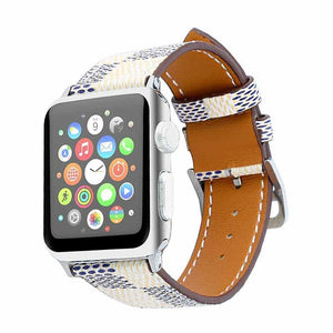 Bracelet Apple Watch <br /> Cuir Jaune - Univers-Watch