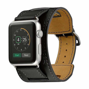 Bracelet Apple Watch <br /> Cuir Motard - Univers-Watch
