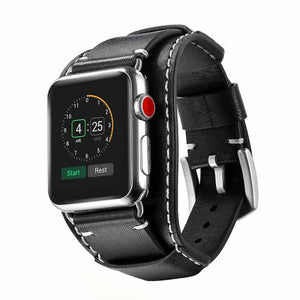 Bracelet Apple Watch <br /> Cuir Rock - Univers-Watch