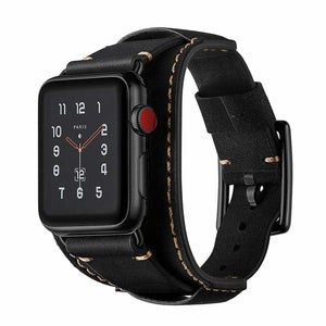 Bracelet Apple Watch <br /> Cuir Rock - Univers-Watch