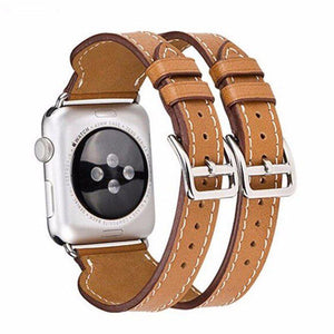 Bracelet Apple Watch <br /> Double Cuir - Univers-Watch