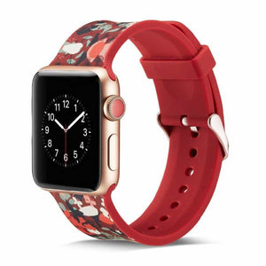 Bracelet Apple Watch <br /> Fleur Rouge - Univers-Watch