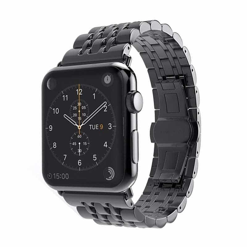 Bracelet Apple Watch <br /> Métal Noir - Univers-Watch