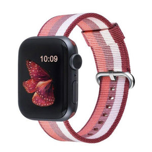 Bracelet Apple Watch <br /> Nylon Lignée - Univers-Watch