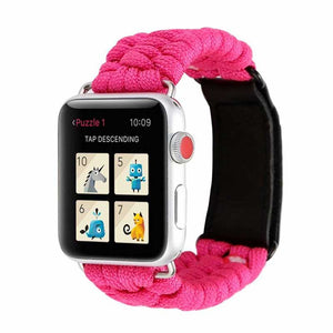Bracelet Apple Watch <br /> Nylon Rose - Univers-Watch