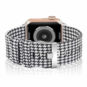 Bracelet Apple Watch <br /> Tissu Damier - Univers-Watch