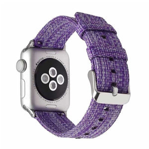 Bracelet Apple Watch <br /> Toile de Couleur - Univers-Watch