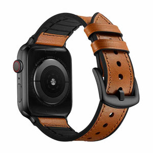Bracelet Cuir Apple Watch Serie 4 marron 