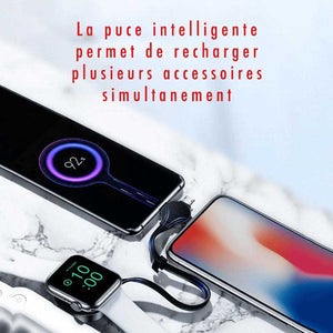 Chargeur Apple Watch <br /> Câble Voyage 4 en 1 - Univers-Watch