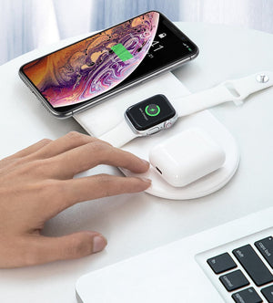 Chargeur Apple Watch <br /> Station de Charge 3 en 1 - Univers-Watch