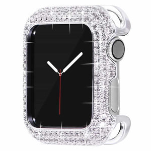 Coque Apple Watch <br /> Diamant Argenté