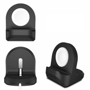 Support Apple Watch Series 1 Noir Silicone